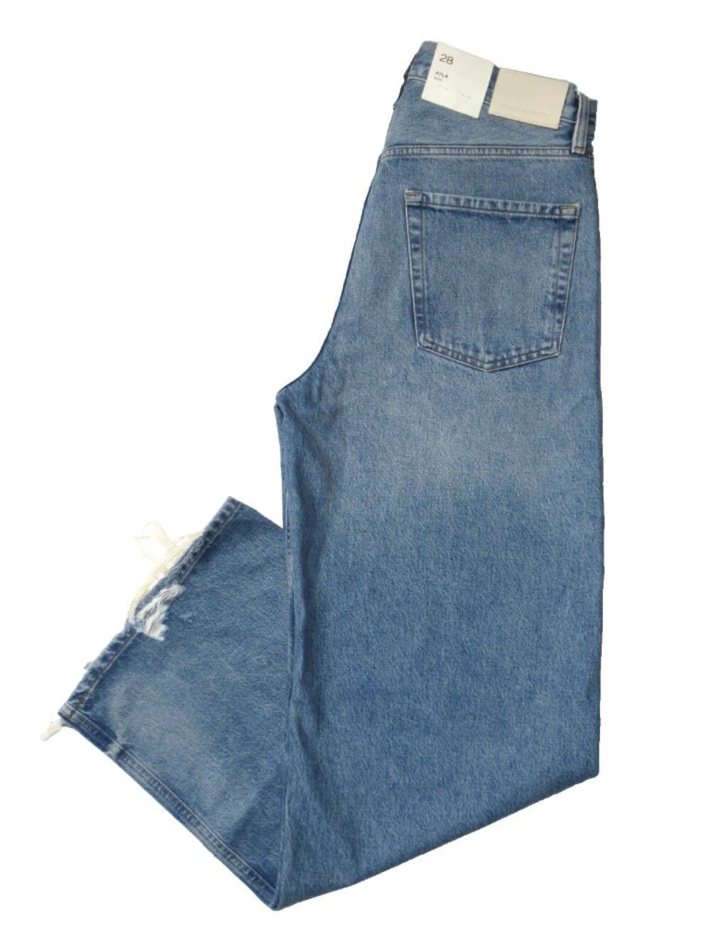 NWT Citizens of Humanity Ayla Baggy in Solano Relaxed Rigid Distressed Jeans 28 - Picture 11 of 11